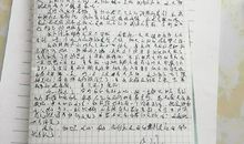 “潦草体”作文“背影”，爸妈完全看不懂，网友：学渣的我秒懂