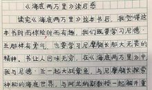 《海底两万里》读后感 优秀读后感900字