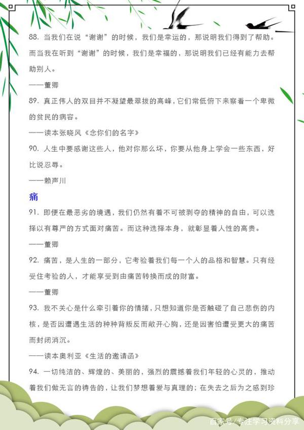 小学语文满分作文素材集锦,孩子提前掌握好,作文得高分!收藏 11