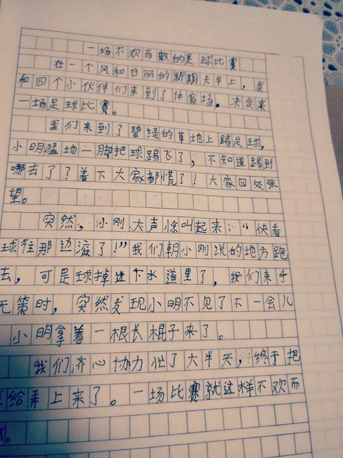 一次难忘的足球赛作文