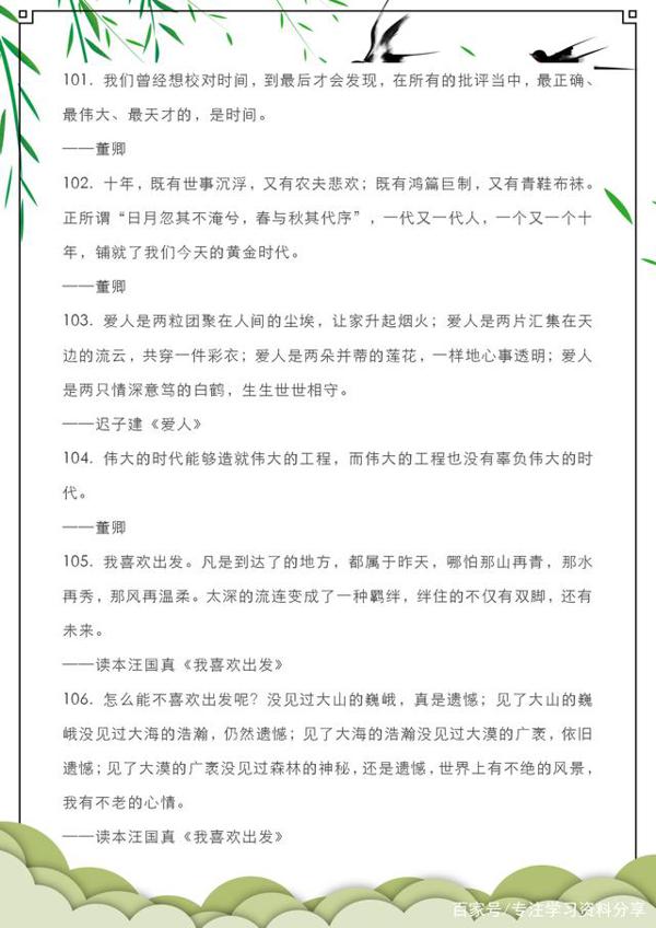小学语文满分作文素材集锦,孩子提前掌握好,作文得高分!收藏 13