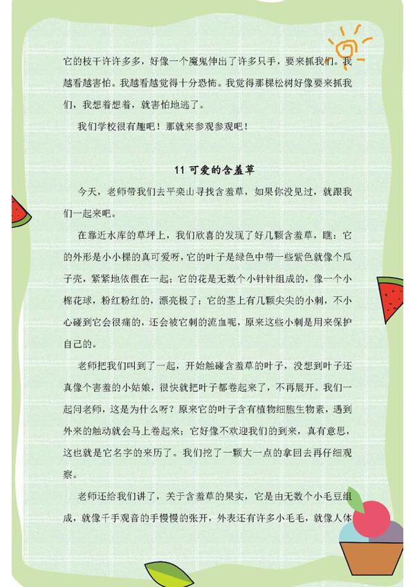 语文老师整理:三年级语文优秀作文集锦!打印背熟,写作不再犯愁 8