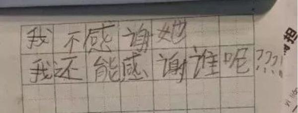 小学生作文《我不感谢妈妈》,老师看完很满意,网友:收下我膝盖 2