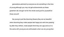 青春励志五分钟演讲稿