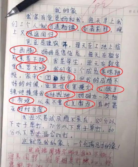 爸爸看了儿子的作文后：爸爸对你很失望！ 10