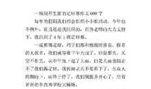 一场别开生面的足球赛 记一次足球比赛作文400字