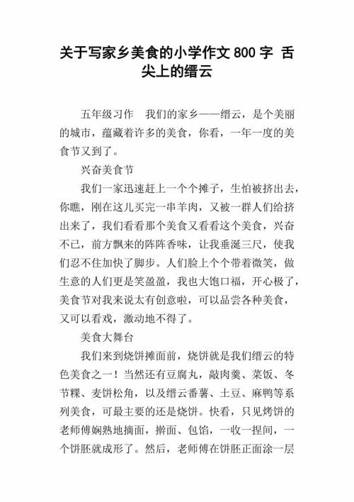 酸甜国民汤 关于美食的说明文800字