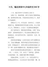 异国茶香作文850字