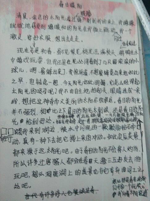 冬季里的暖阳 一件有意义的事情作文600字