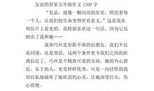 友谊的书签 初中生友谊作文1200字