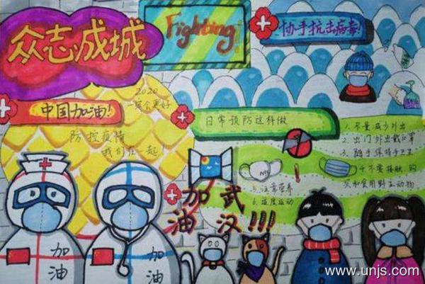 关于2020年抗击肺炎的手抄报资料