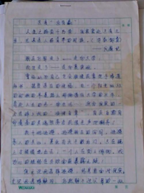 我的发现高中作文
