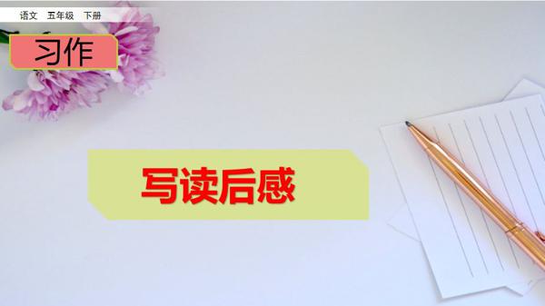 部编五年级下册第二单元《写读后感》图文讲解+优秀范文 3
