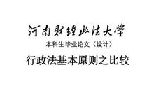 行政法基本原则的功能与重塑论文