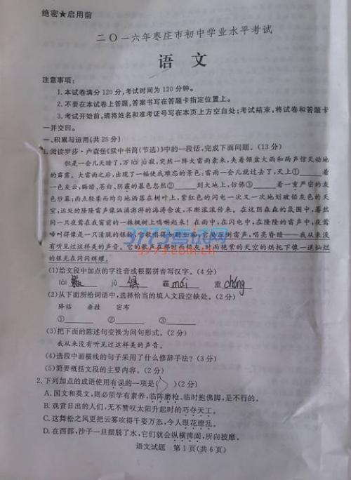 2016年四川南充中考满分作文：距离_650字