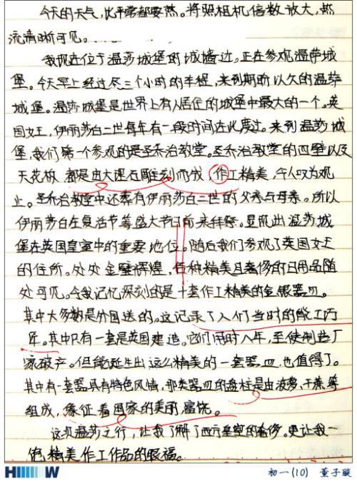 世博排队记作文