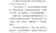 20年后的家乡-幻想未来的作文250字