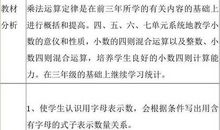 四年级数学下学期教学计划