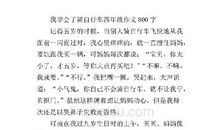 第一次学骑自行车 四年级学自行车作文500字