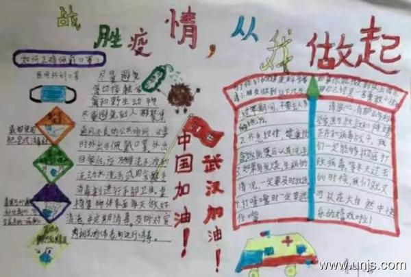 2020年抗击新型冠状病毒手抄报图片 1