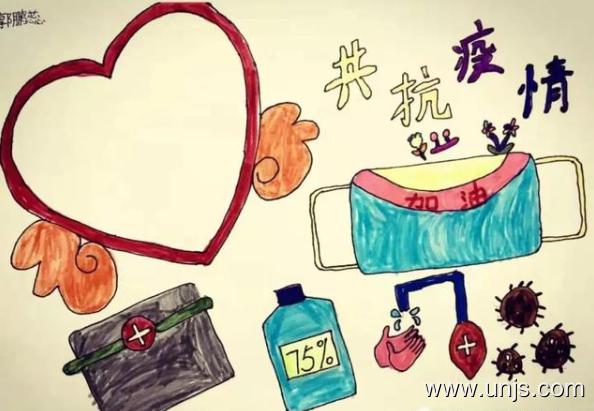 2020年武汉加油抗击病毒的手抄报图片 2