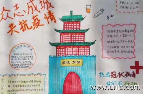 2020抗击新型肺炎疫情手抄报 1