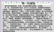 炒菜记 第一次炒菜400字作文