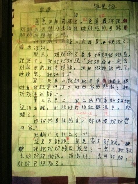 一次悲惨经力初中作文