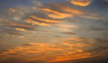 写景作文：粉色的天空