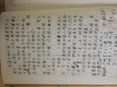 中秋之夜作文550字