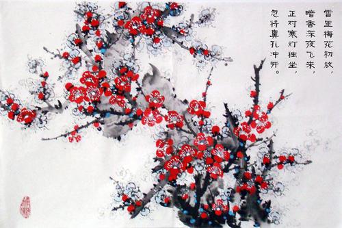 梅 雪中红梅作文1000字