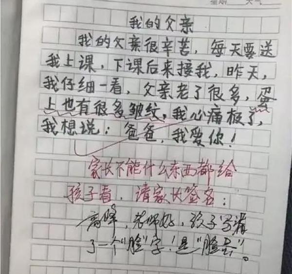 小学生剽悍作文,老师看了也表示自叹不如,网友:优秀人才! 5