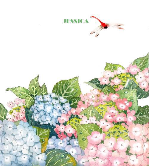 我怀念故乡的绣球花田 写景的作文800字