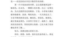 田野・小河 家乡的风景作文500字