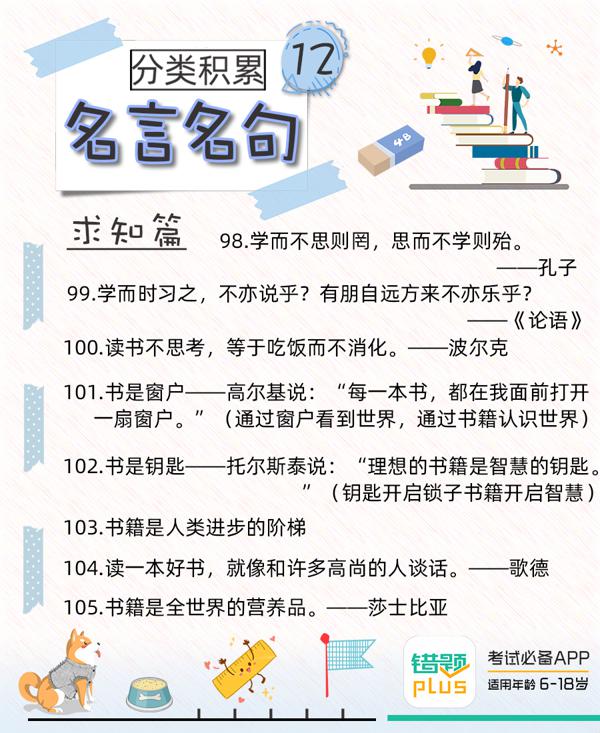 写作文必背素材！引用这些名人名言，作文分数飞速提升 12