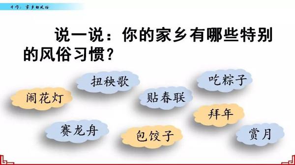 【同步作文】六年级第一单元作文：《家乡的风俗》 13