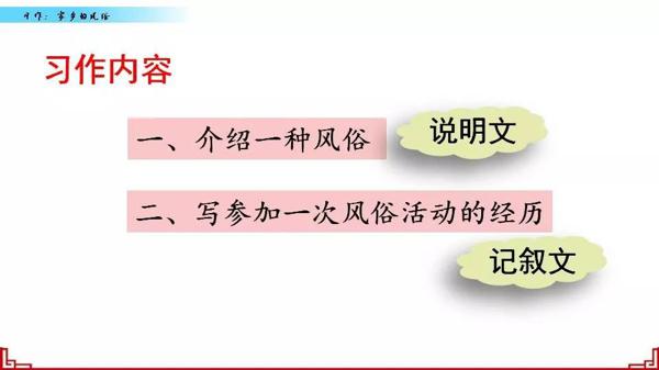 【同步作文】六年级第一单元作文：《家乡的风俗》 11