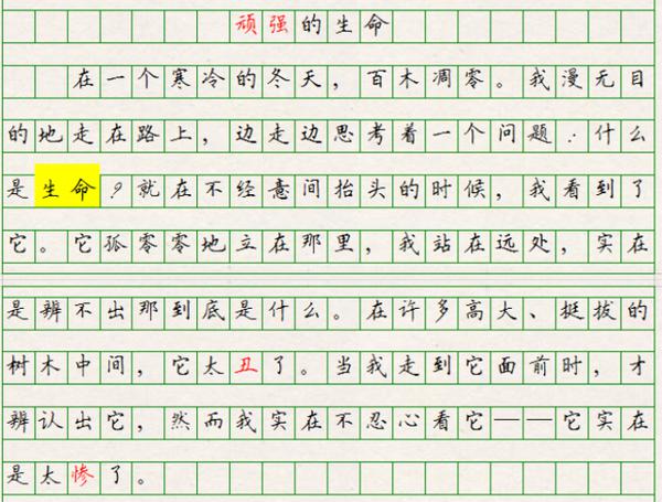 初中语文,哲理一定要有,形象必须感人,所谓没创新也是好作文 3