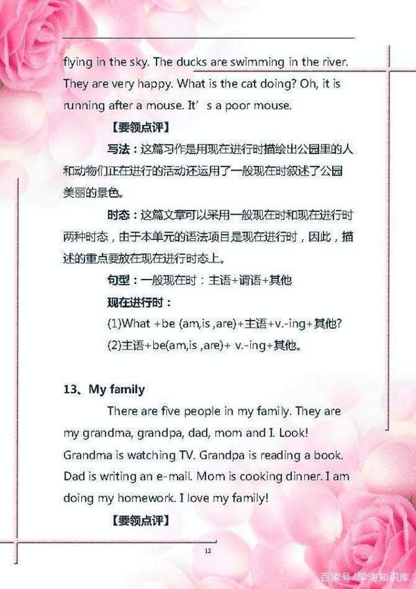 小学五年级:英语作文集锦,写出满分作文就靠它了,建议收藏! 11