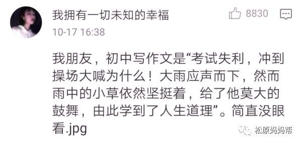 承认吧！你小时候写作文一定用过这些矫情的烂梗 3