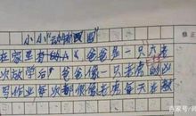 小学生作文，小小“动物园”，学生比喻太有趣，教师边改边笑