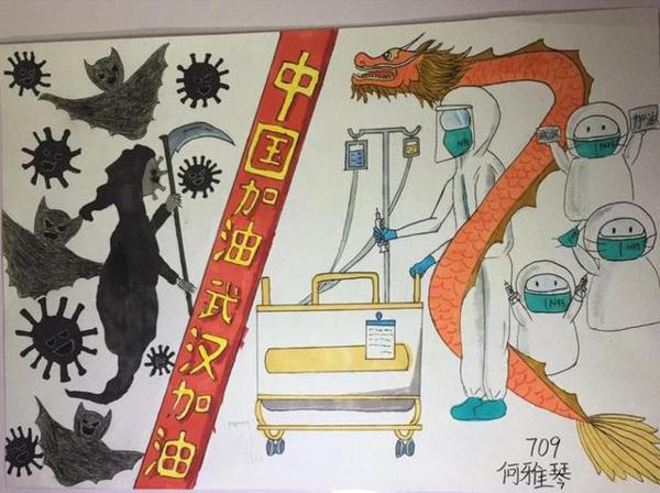 杭州这个中学的语文老师们出了三道“抗疫”作文题,同学们的思路也是很天马行空 1