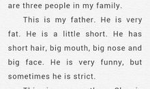 高一年级英语作文：我的家人_450字