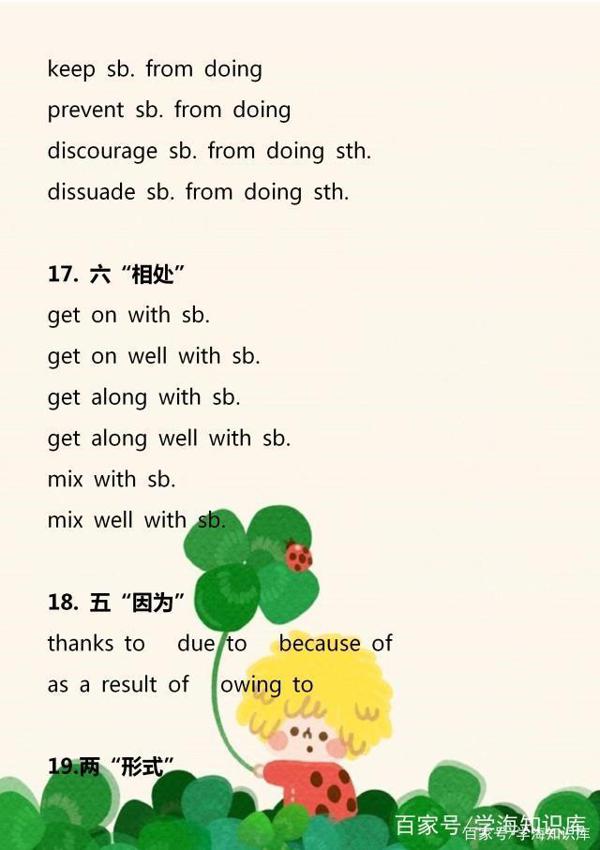 初中英语:常用的30类同义词组,掌握了这些,高分作文不愁! 5