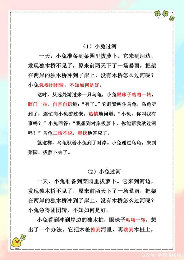 小学一二年级:100个看图说话精选范文,教孩子写好作文必备 5