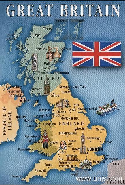 英国各地区的主要大学分布