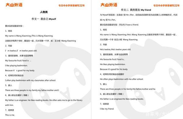 小学英语作文全解析:分类指导+11篇范文 孩子写作不再难! 2