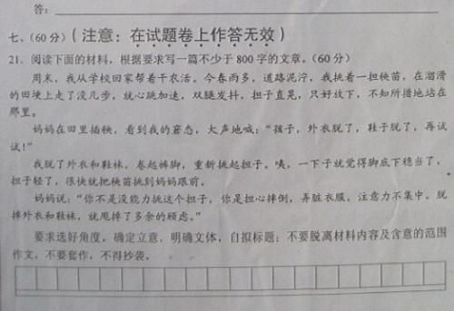 2009湖北高考同题作文：站在地狱的门前_1200字