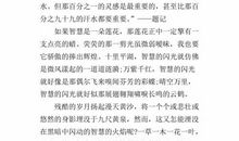 2012上海高考满分作文：灵光一现（选段）_750字