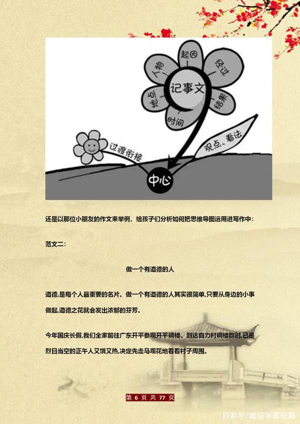 博士老爸有才:教儿子用“思维图”写作文!6年写作“一分不扣” 5